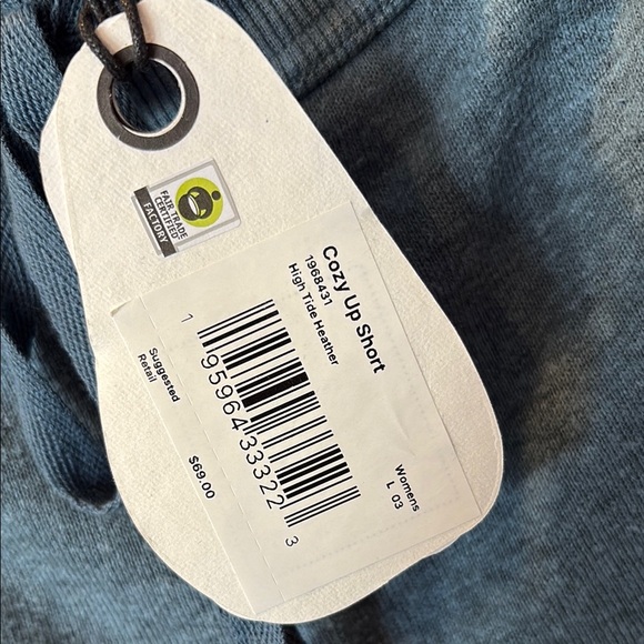 Prana Women's Blue Cozy Up Shorts - Picture 2 of 3